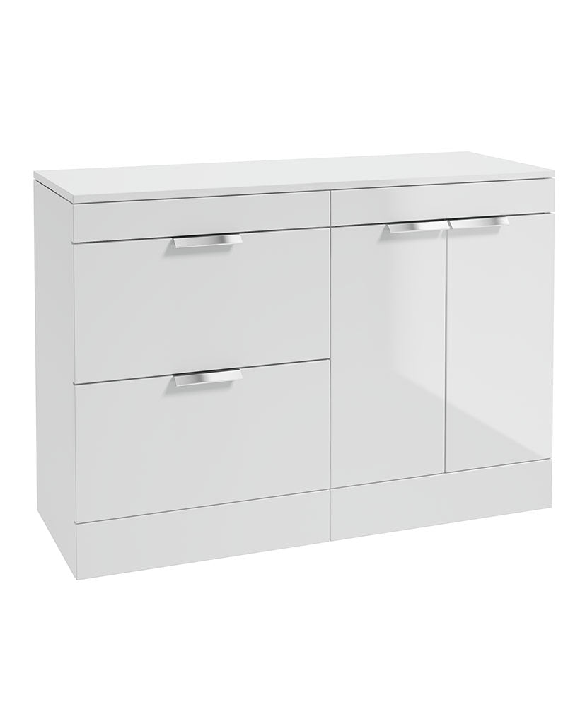 STOCKHOLM Floorstanding Two Drawer/Two Door Countertop Vanity Unit