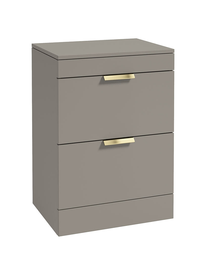 STOCKHOLM Floorstanding Two Drawer Countertop Vanity Unit