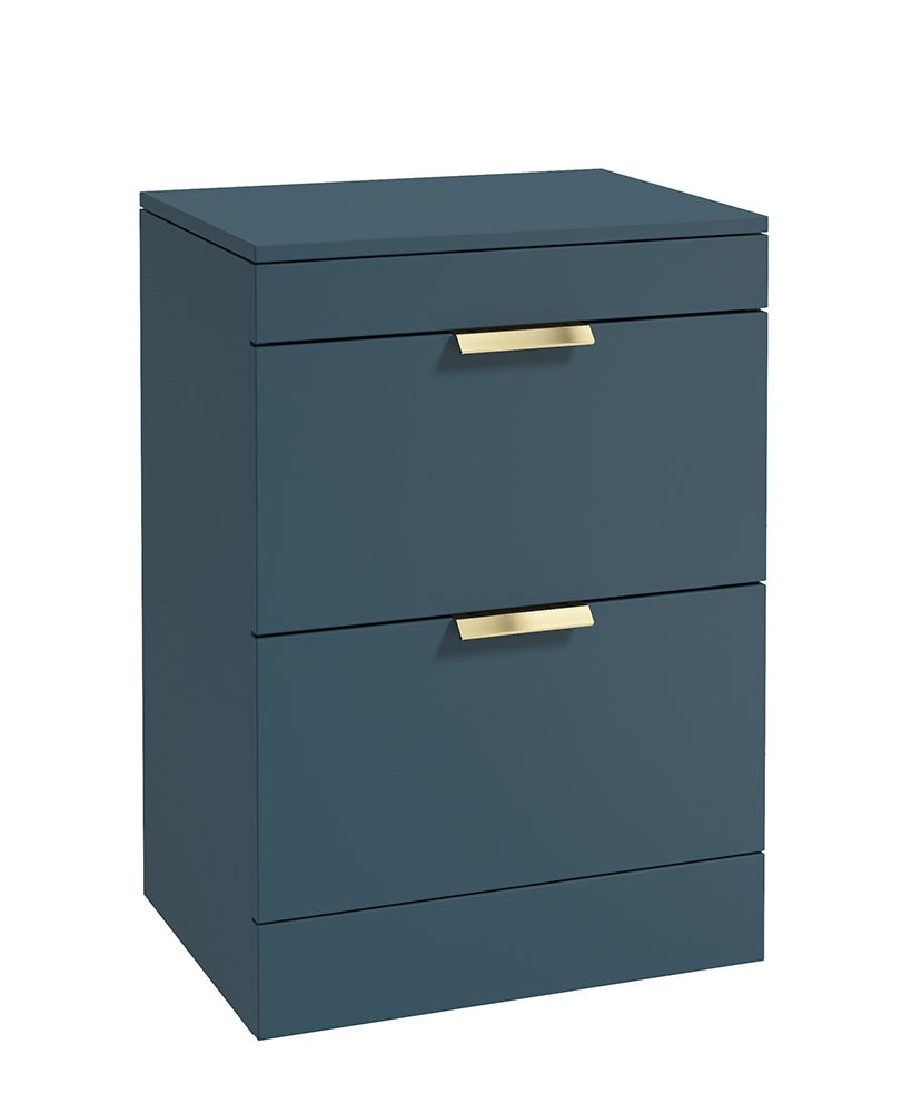 STOCKHOLM Floorstanding Two Drawer Countertop Vanity Unit