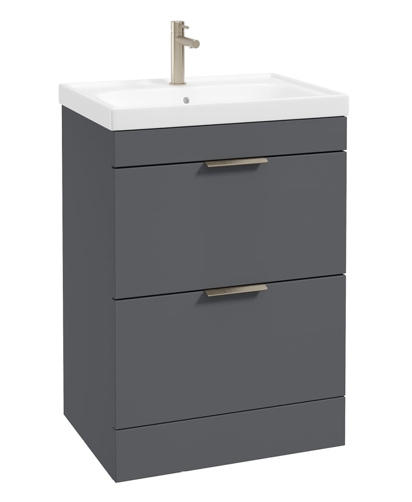 STOCKHOLM Floorstanding Two Drawer Vanity Unit