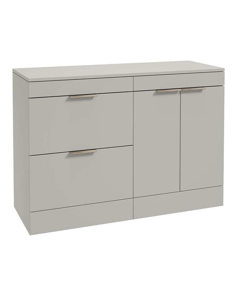 STOCKHOLM Floorstanding Two Drawer/Two Door Countertop Vanity Unit