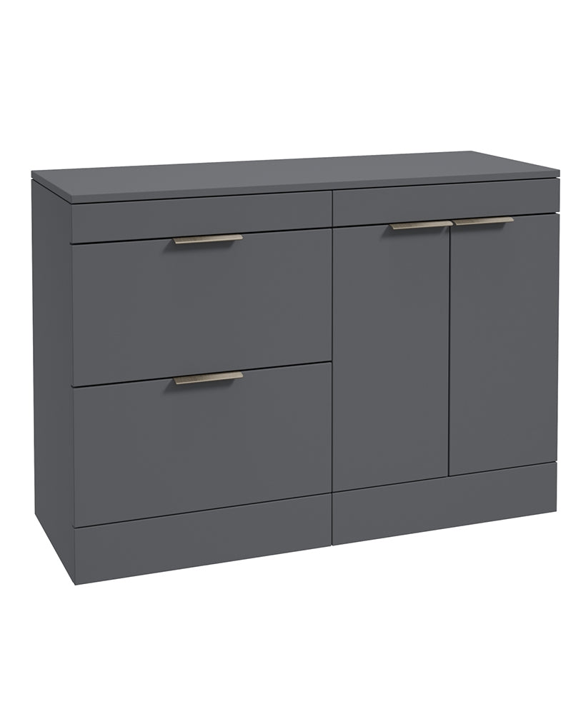 STOCKHOLM Floorstanding Two Drawer/Two Door Countertop Vanity Unit