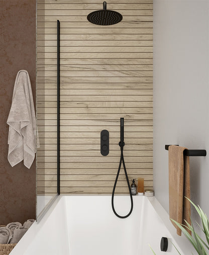 ALITA Knurled Bath Set 3 & Ceiling Mounted Fixed Head