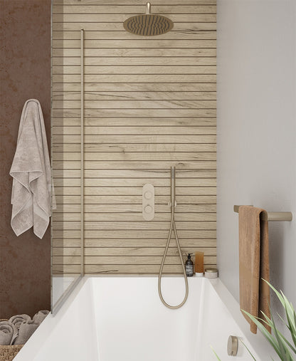 ALITA Knurled Bath Set 3 & Ceiling Mounted Fixed Head