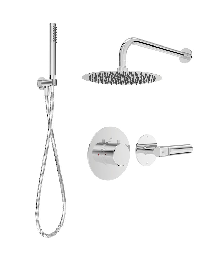 HAKK Thermostatic Shower Set 2 with Wall Arm