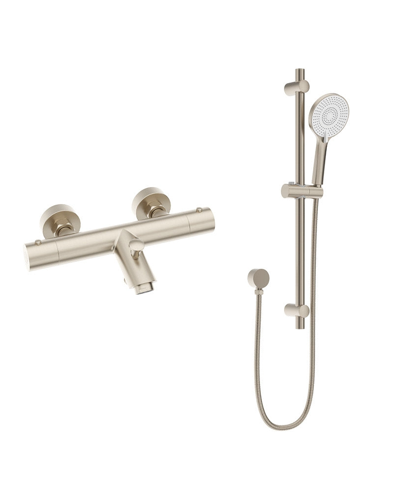 FORM Thermostatic Bath Shower Mixer & Alita Slide Rail Kit