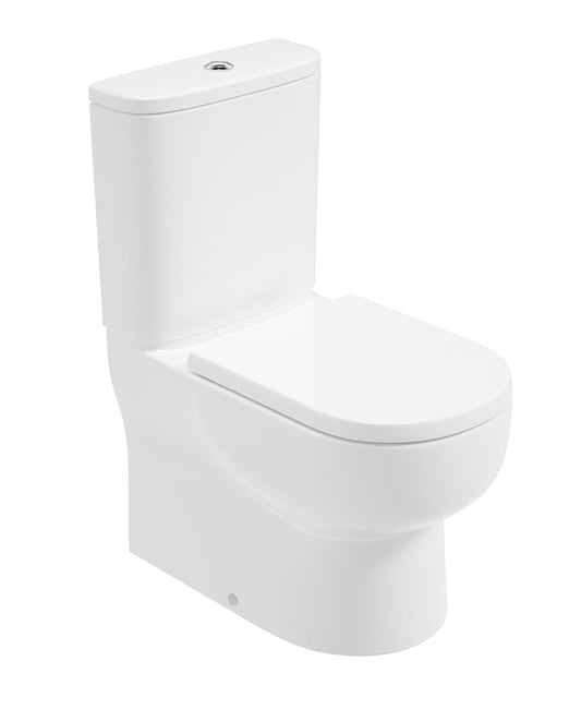 VIA Rimless Fully Shrouded Closed Coupled WC & Delta Soft Close Seat