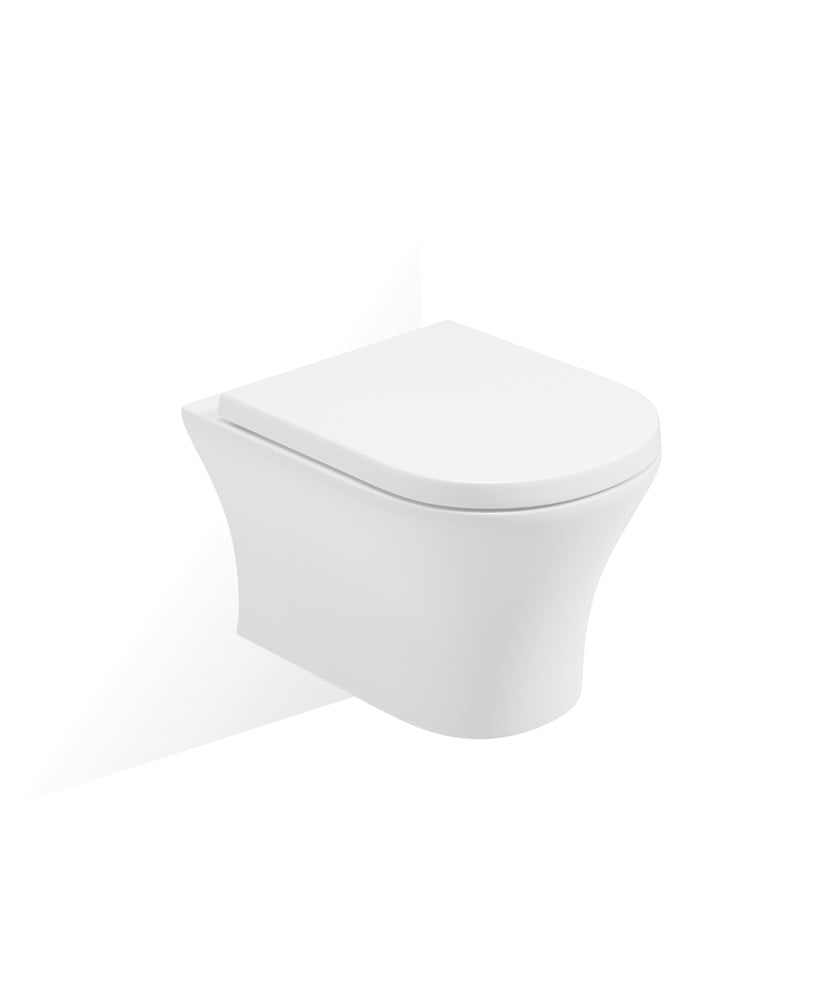 PEÑA Rimless Wall Hung WC & Delta Soft Close Seat