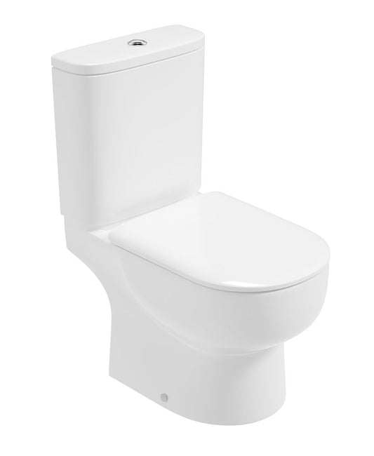 VIA Rimless Open Back Closed Coupled WC & Sequence Soft Close Seat