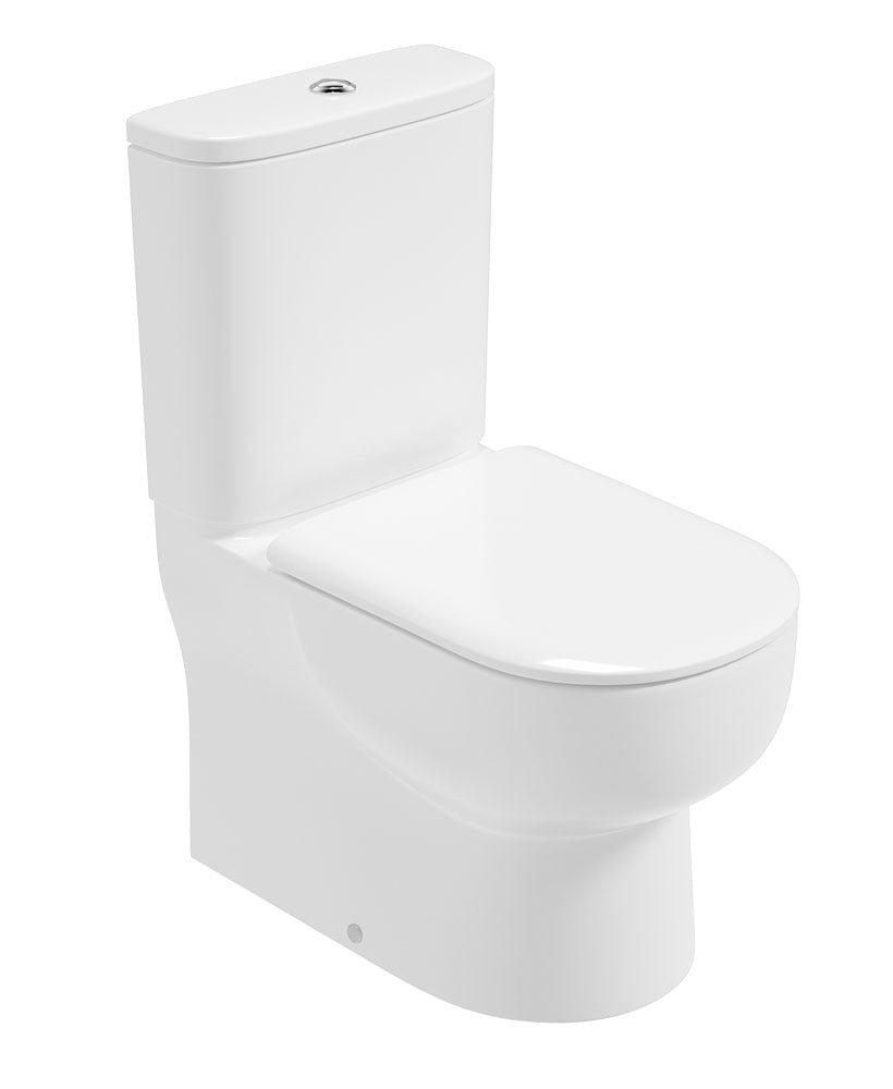 VIA Rimless Fully Shrouded Closed Coupled WC & Sequence Soft Close Seat