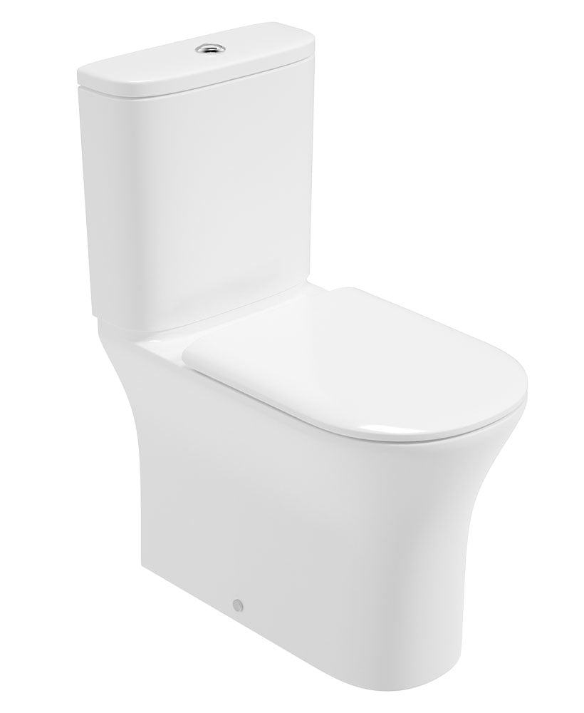 PEÑA Rimless Fully Shrouded Comfort Height Close Coupled WC & Delta Soft Close Seat