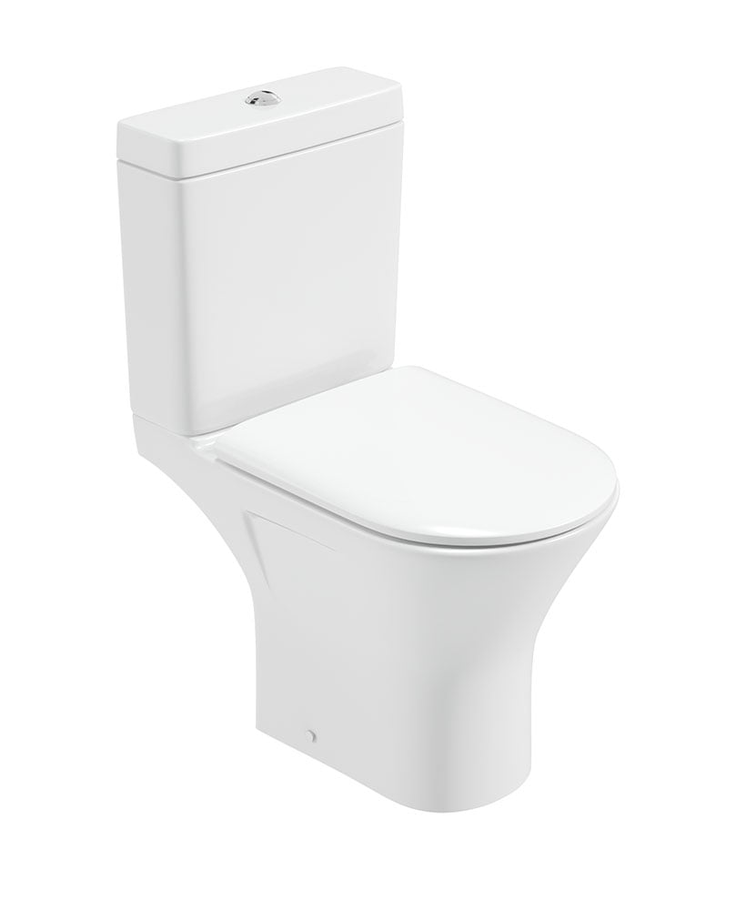 SCALA Rimless Open Back Close Coupled WC & Sequence Soft Close Seat