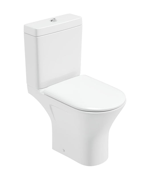 SCALA Rimless Open Back Close Coupled WC & Sequence Soft Close Seat