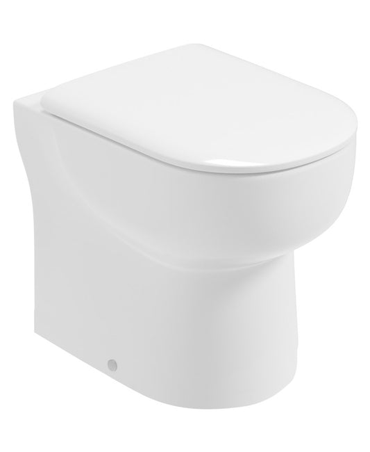 VIA Rimless Comfort Height Back To Wall WC & Sequence Soft Close Seat