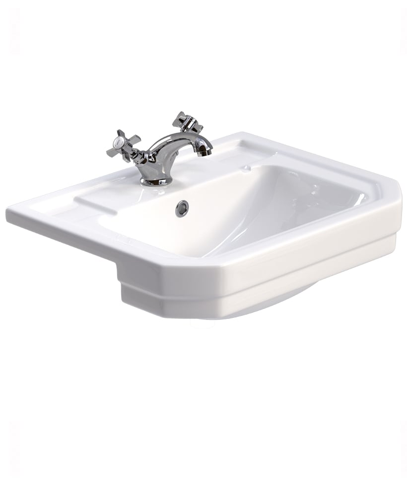 WESTBURY 1 Tap Hole Semi Recessed Wash Basin