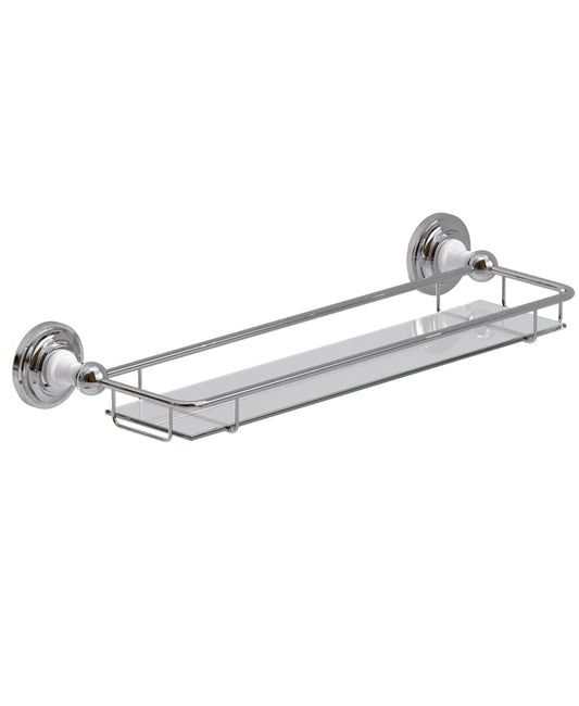 WESTBURY Traditional Glass Shelf Chrome