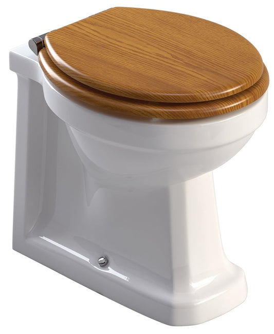 WESTBURY Back to wall WC & MDF Soft Close Seat Oak