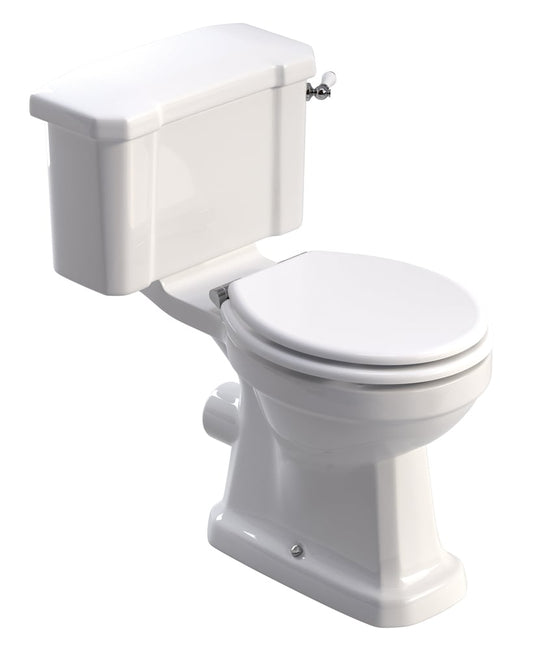 WESTBURY Close Coupled Lever Cistern WC & MDF Soft Close Seat